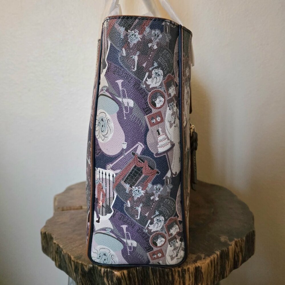 Disney Dooney & Bourke Haunted Mansion Tote NWT - Madame Leota Ghost Toile Bag - Picture 6 of 16